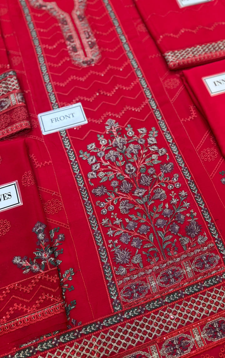 Baroque Chiffon Suit-Aarasta