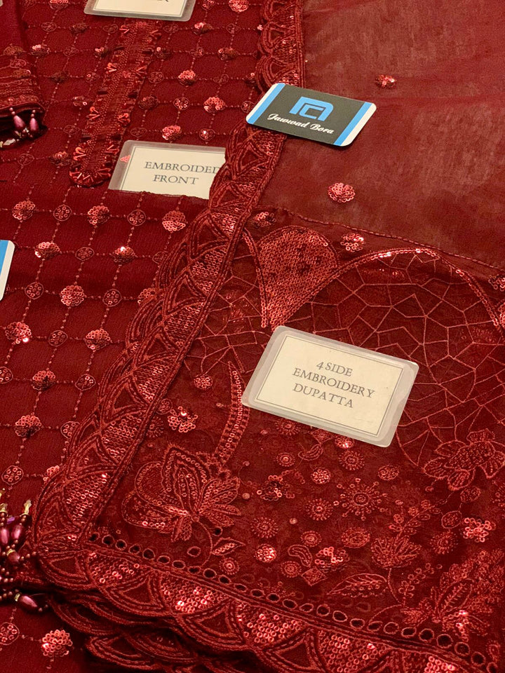 Baroque Chiffon Suit-Aarasta