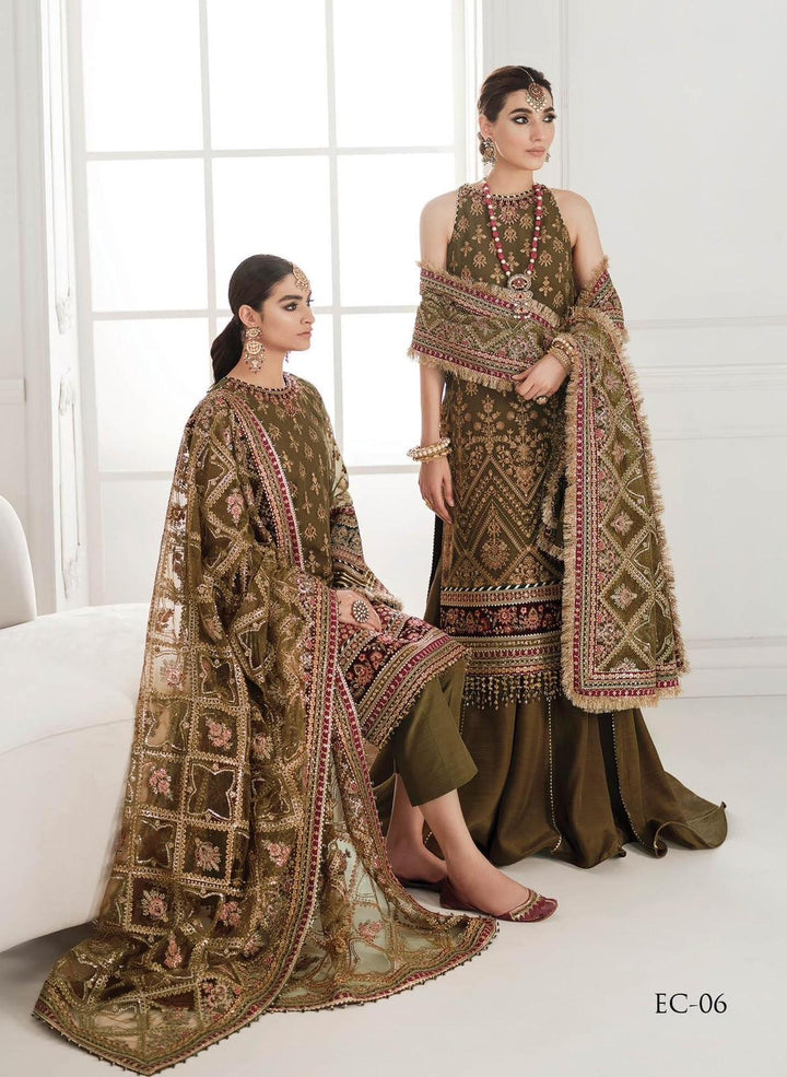 Baroque Chiffon Suit-Aarasta