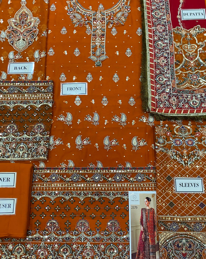 Baroque Chiffon Suit-Aarasta