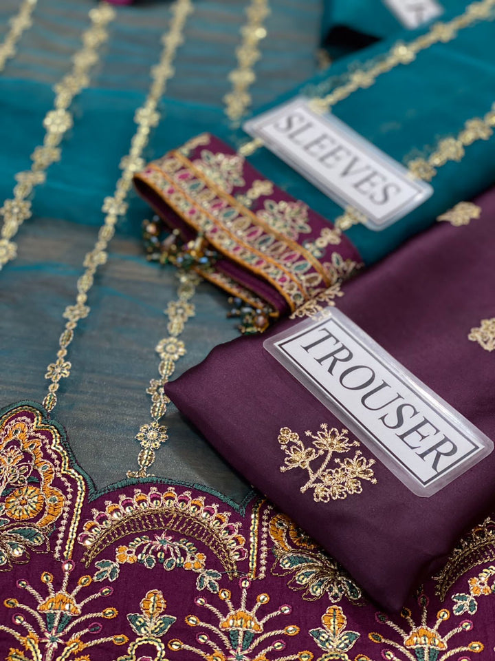 Baroque Organza Suit-Aarasta