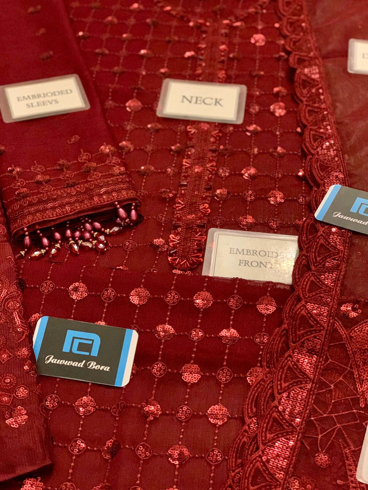 Baroque Chiffon Suit-Aarasta