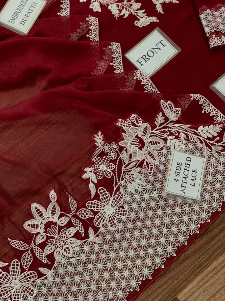 Baroque Chiffon Suit-Aarasta