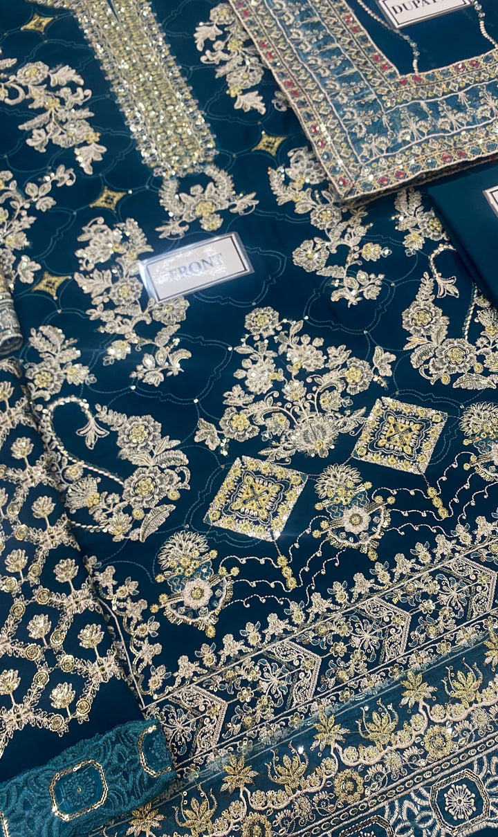 Baroque Chiffon Suit-Aarasta