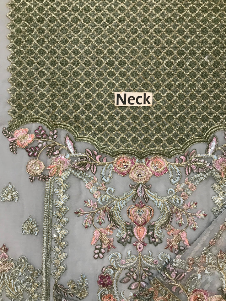 Baroque Chiffon Suit-Aarasta