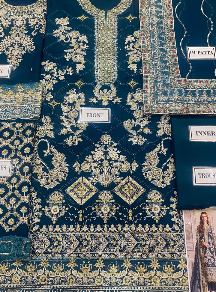 Baroque Chiffon Suit-Aarasta