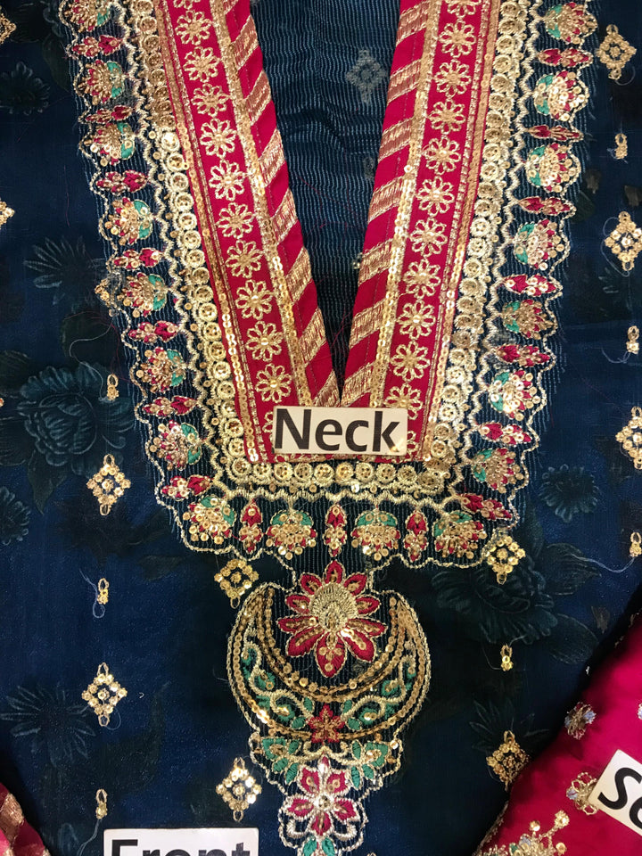 Baroque Chiffon Suit-Aarasta