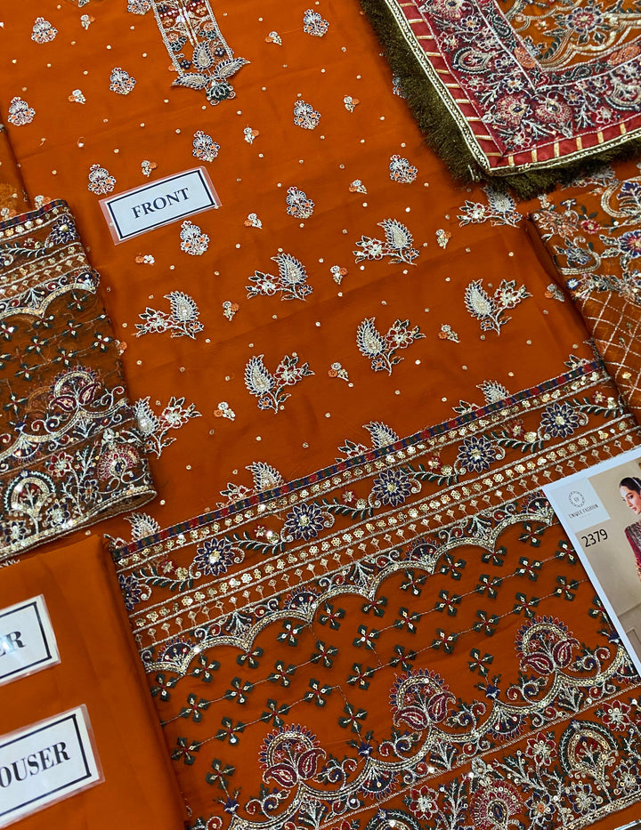 Baroque Chiffon Suit-Aarasta