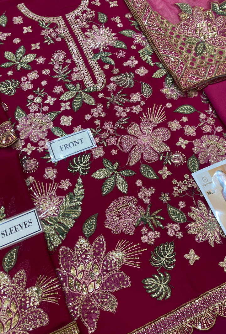 Jazmin Chiffon Suit-Aarasta