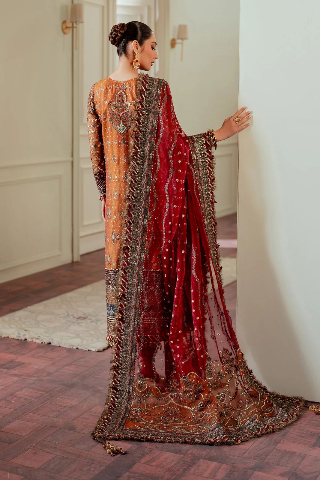Baroque Chiffon Suit-Aarasta
