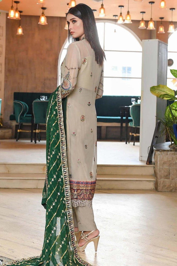 Baroque Chiffon Suit-Aarasta