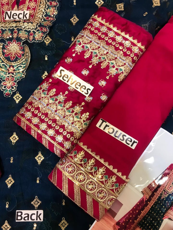 Baroque Chiffon Suit-Aarasta