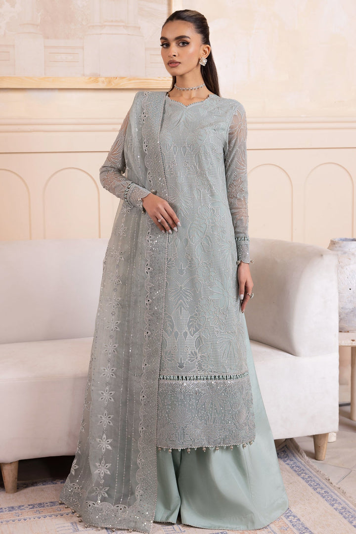 Jazmin Chiffon Suit-Ferozi-Chiffon-Aarasta