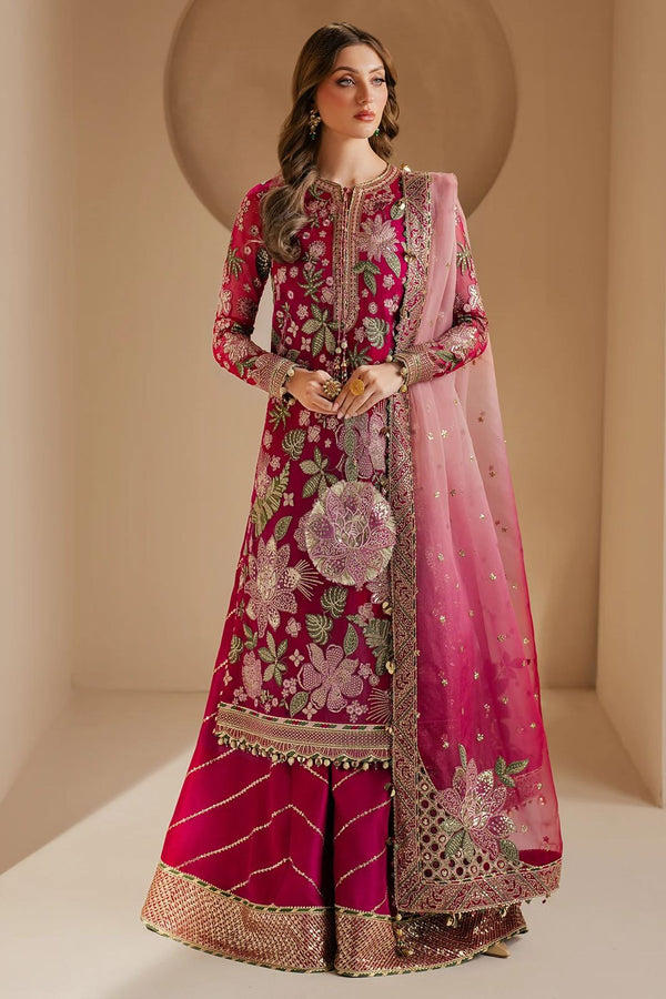 Jazmin Chiffon Suit-Pink-Chiffon-Aarasta