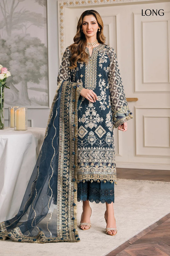 Baroque Chiffon Suit-Zinc-Chiffon-Aarasta