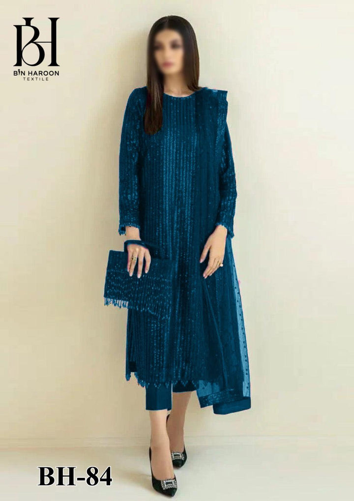 Baroque Chiffon Suit-Zinc-Chiffon-Aarasta