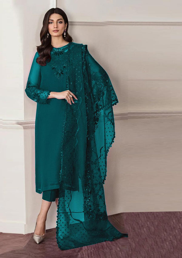 Baroque Chiffon Suit-Zinc-Chiffon-Aarasta