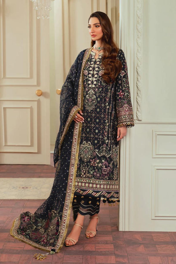 Baroque Chiffon Suit-Zinc-Chiffon-Aarasta