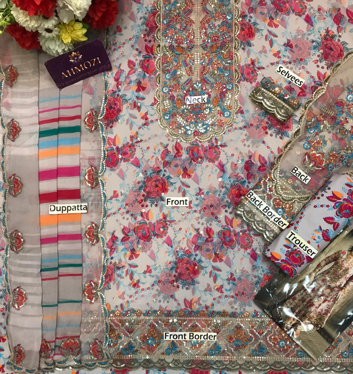 Charizma Chiffon Suit-Aarasta