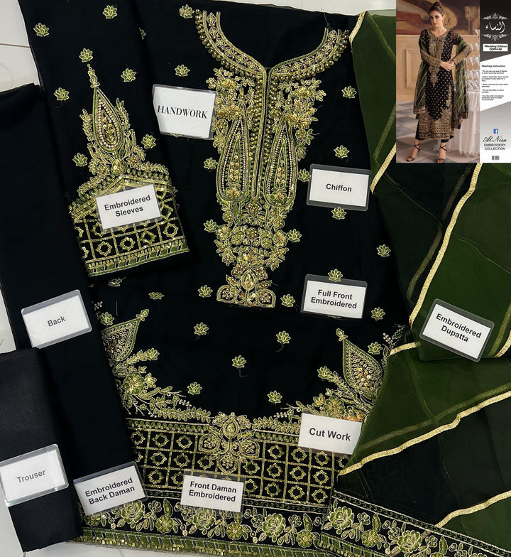 Charizma Chiffon Suit-Aarasta