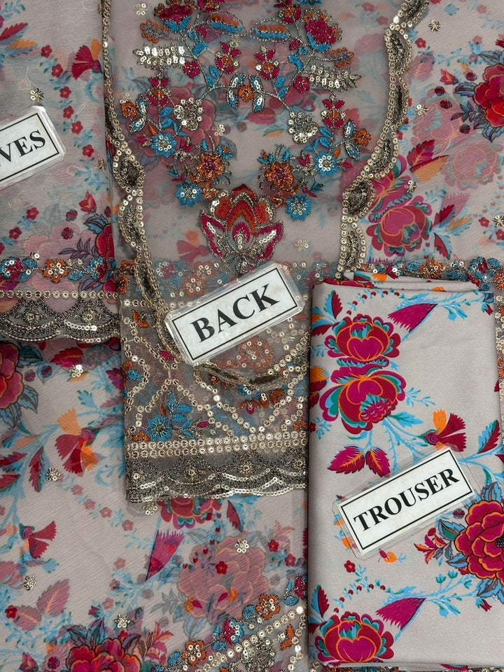 Charizma Chiffon Suit-Aarasta