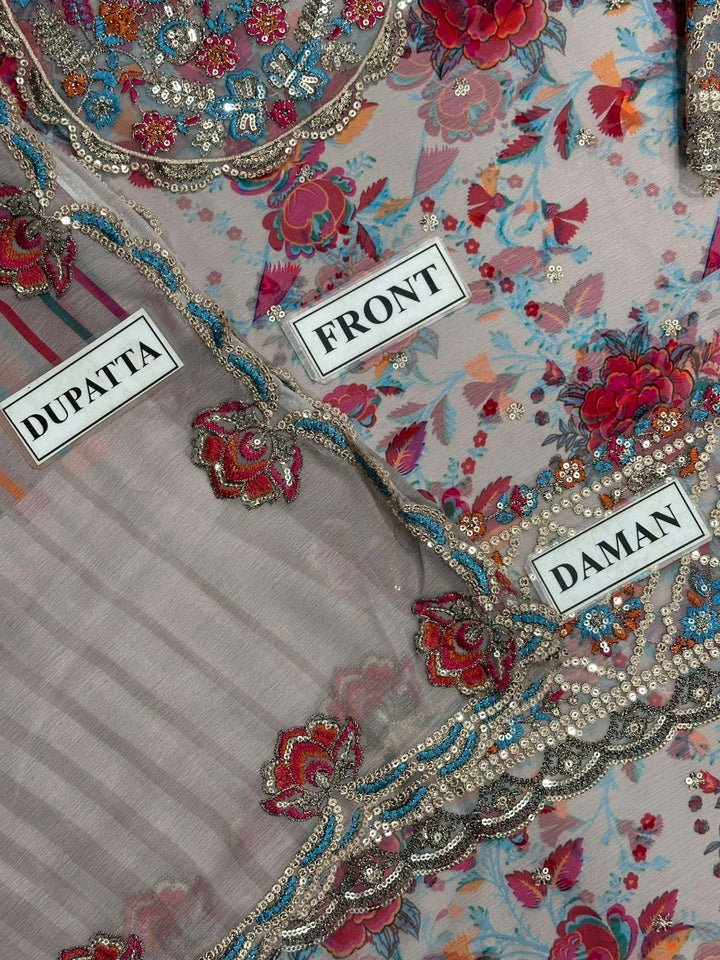 Charizma Chiffon Suit-Aarasta