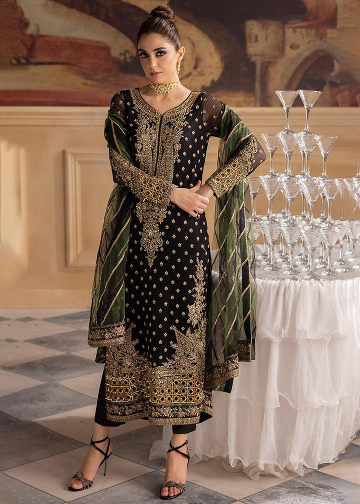 Charizma Chiffon Suit-Green-Chiffon-Aarasta