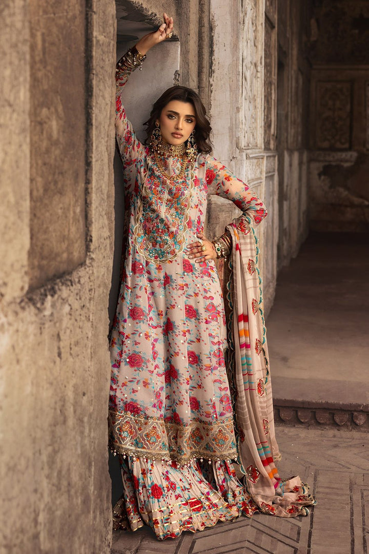 Charizma Chiffon Suit-Off White-Chiffon-Aarasta