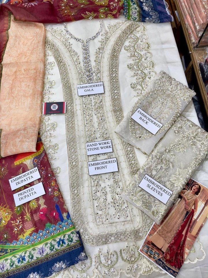 Crimson Organza Suit-Aarasta