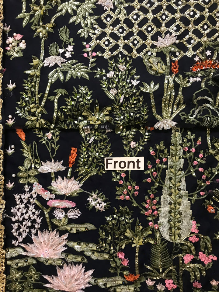 Crimson Organza Suit-Aarasta