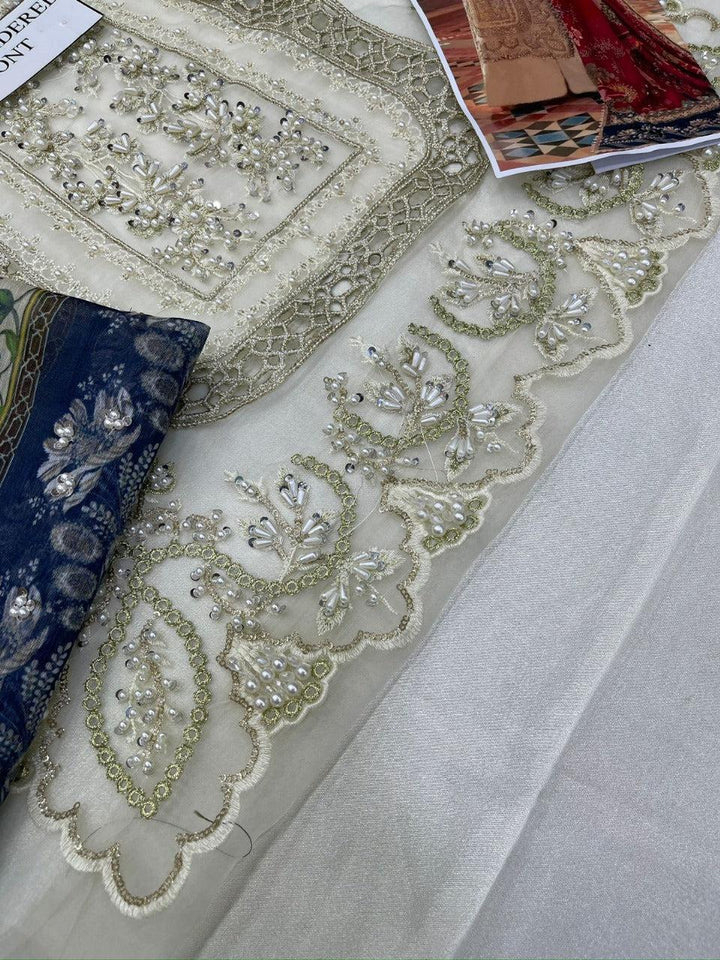 Crimson Organza Suit-Aarasta