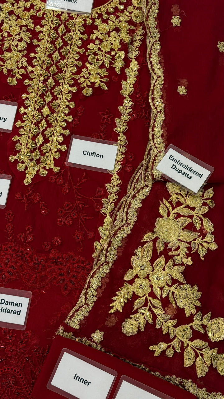 Azure Chiffon Suit-Aarasta