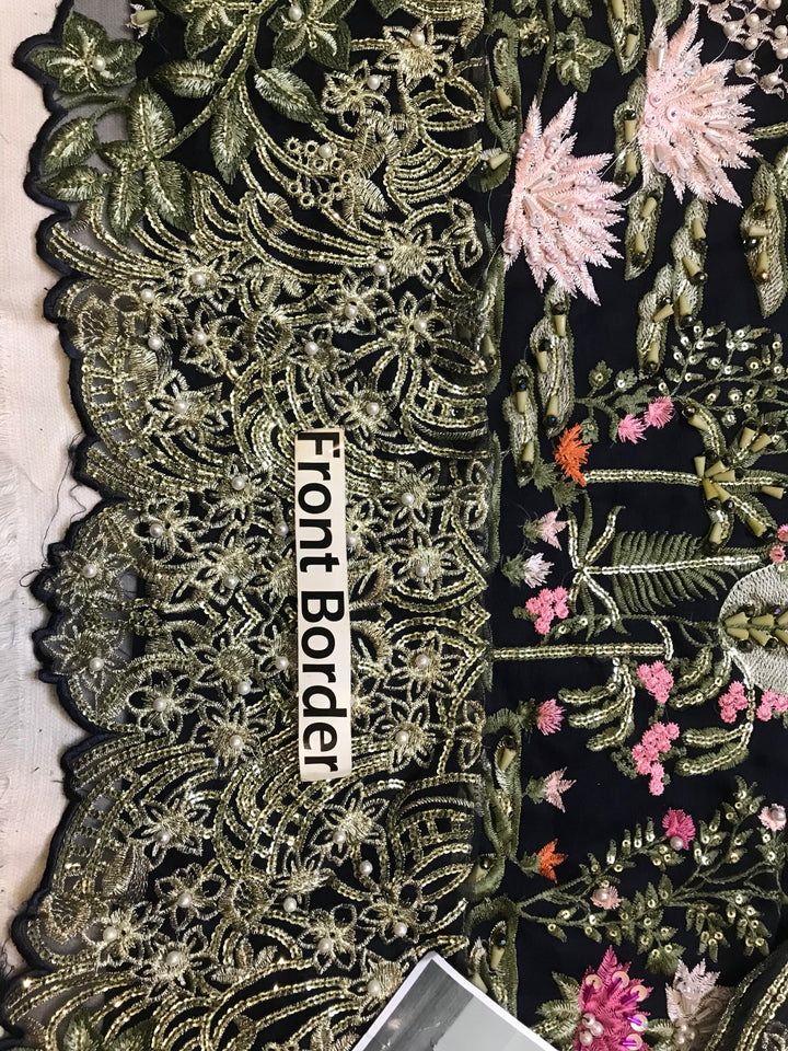 Crimson Organza Suit-Aarasta