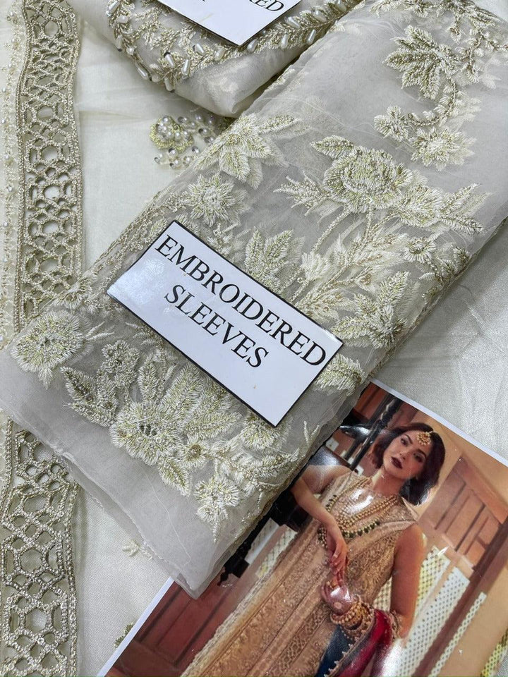 Crimson Organza Suit-Aarasta