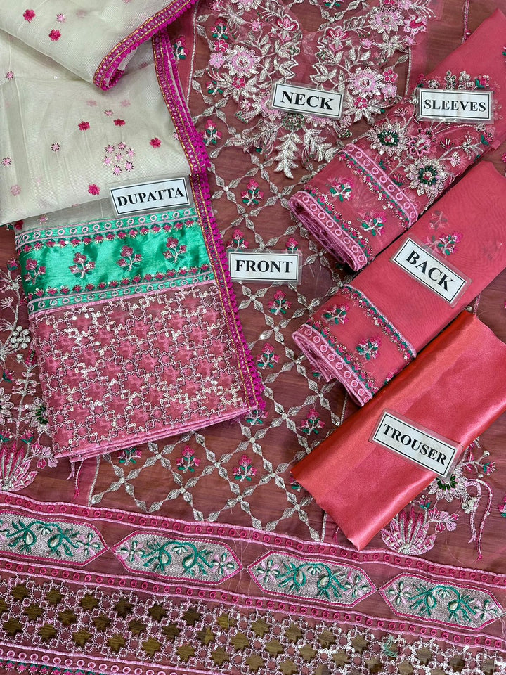 Elaf Organza Suit-Aarasta