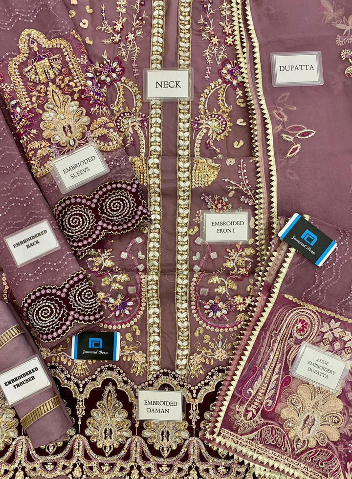 Elaf Organza Suit-Aarasta