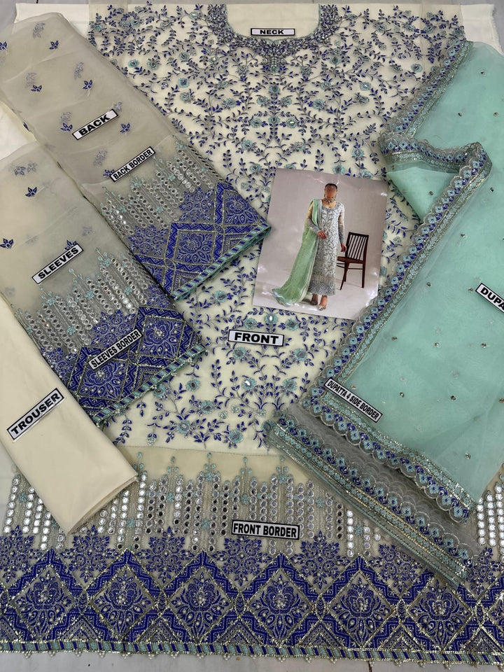 Elaf Organza Suit-Aarasta