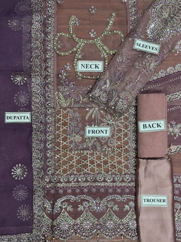 Elaf Organza Suit-Aarasta