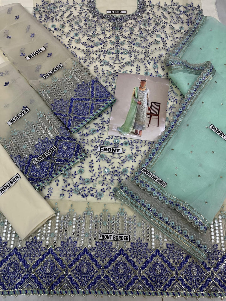 Elaf Organza Suit-Aarasta