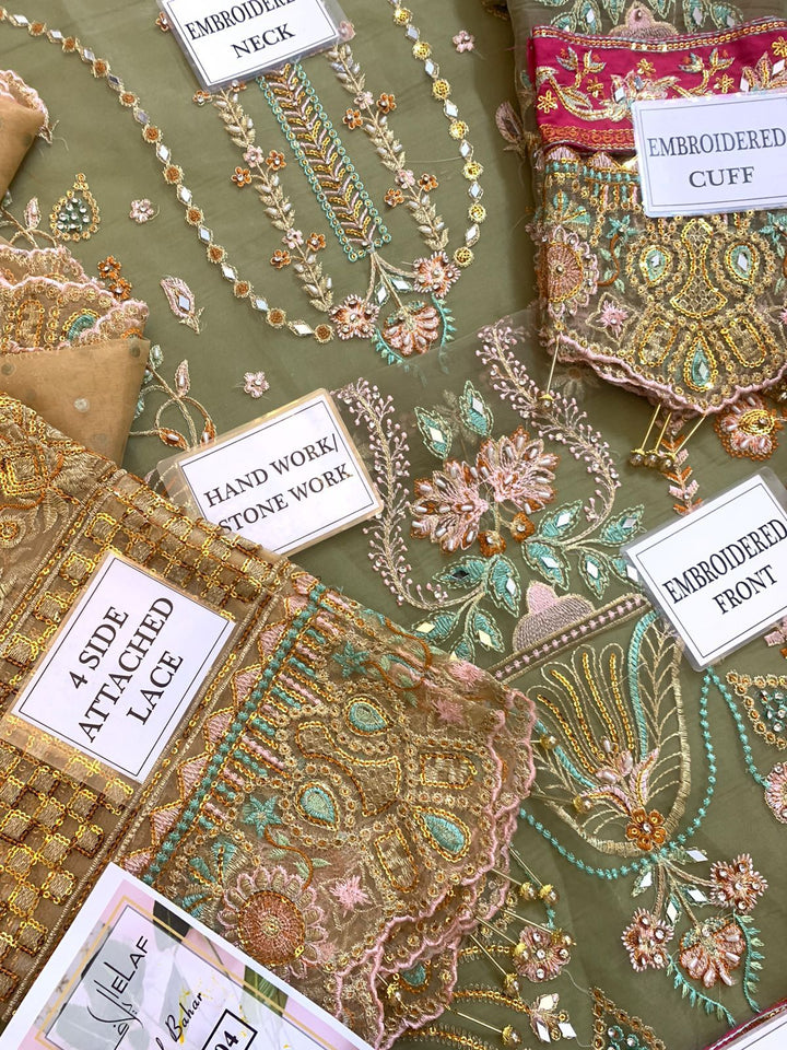 Elaf Organza Suit-Aarasta