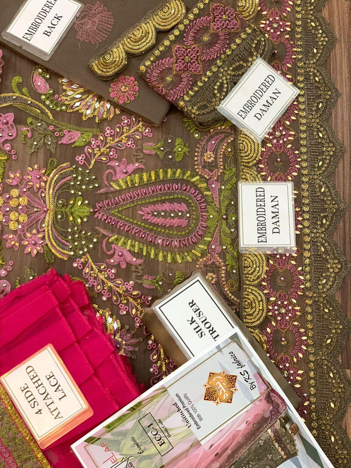 Elaf Organza Suit-Aarasta