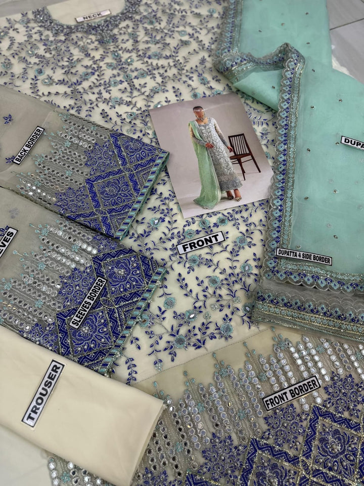 Elaf Organza Suit-Aarasta