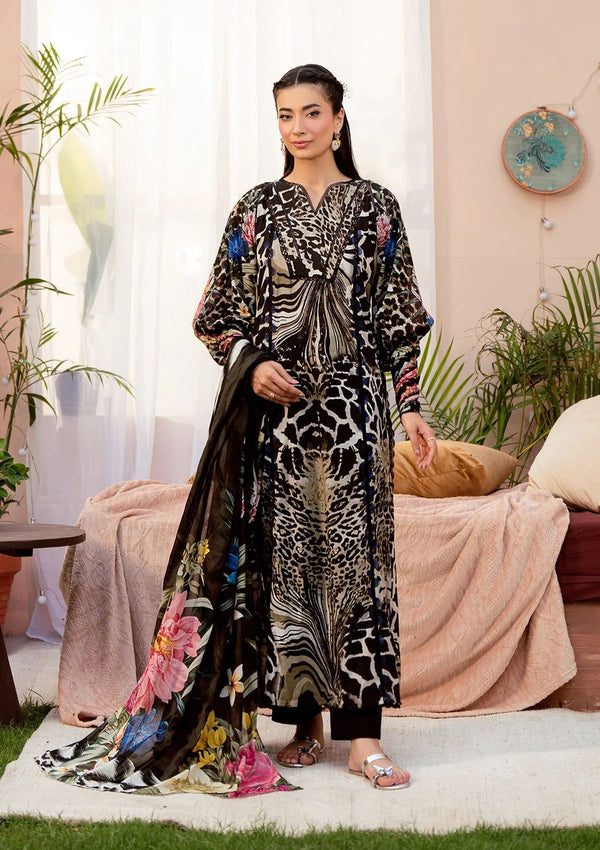 Elaf Silk Suit-Black-Silk-Aarasta