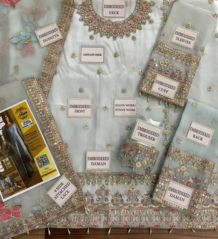 Emaan Adeel Organza Suit-Aarasta