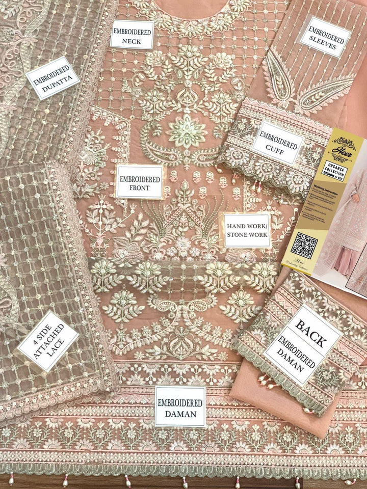 Emaan Adeel Organza Suit-Aarasta