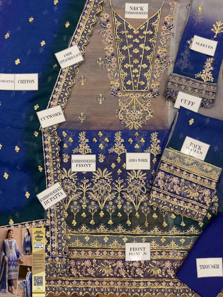 Emaan Adeel Chiffon Suit-Aarasta