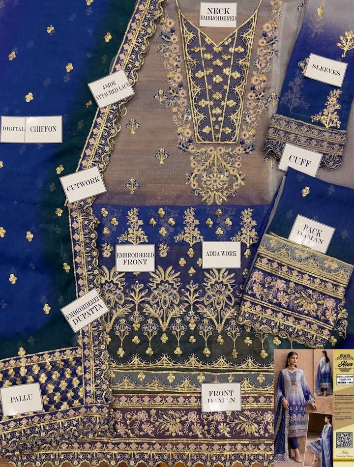 Emaan Adeel Chiffon Suit-Aarasta