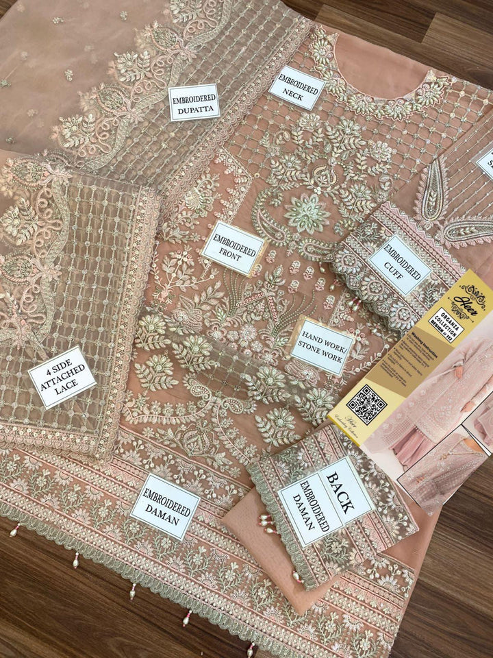 Emaan Adeel Organza Suit-Aarasta