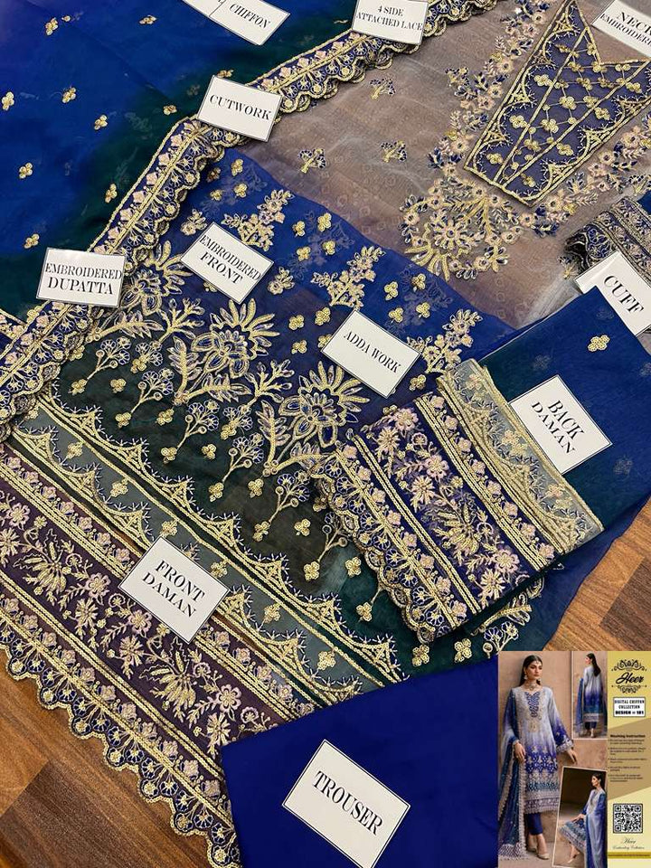 Emaan Adeel Chiffon Suit-Aarasta