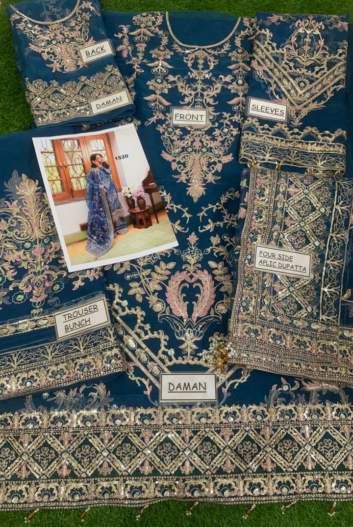 Faiza Saqlain Organza Suit-Aarasta